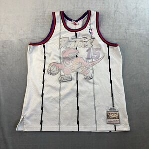 Vntg Hardwood Classics Jersey Toronto Raptors Vince Carter Sz XL Mitchell Ness